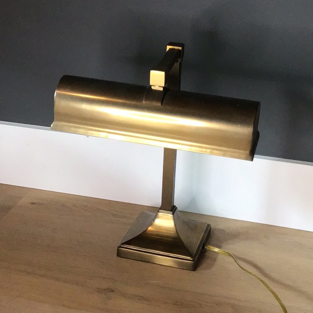 Sears Gold Accent Banker’s Lamp